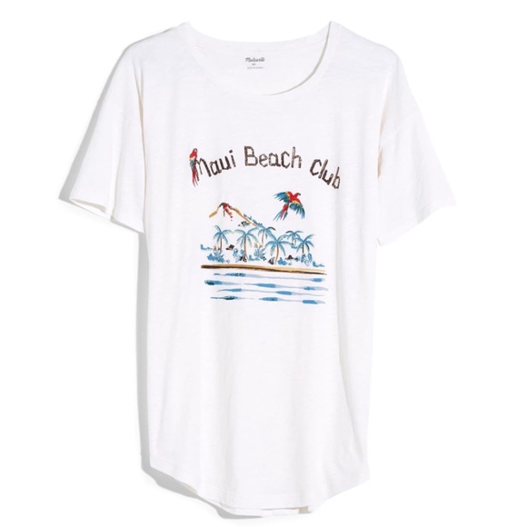NWT Madewell Maui Beach Club Tee - Picture 2 of 8